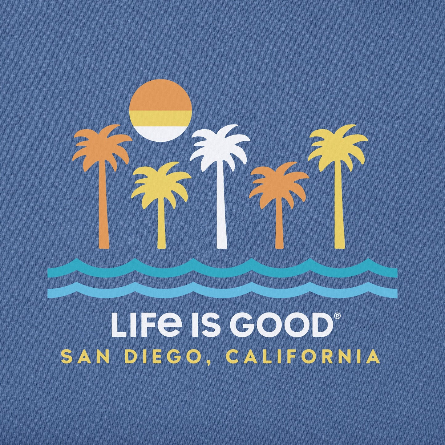 Men's ND Minimal Beach Scene San Diego Short Sleeve Crusher-LITE Tee