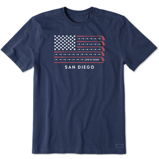 Men's ND Golf Flag San Diego Short Sleeve Crusher-LITE Tee