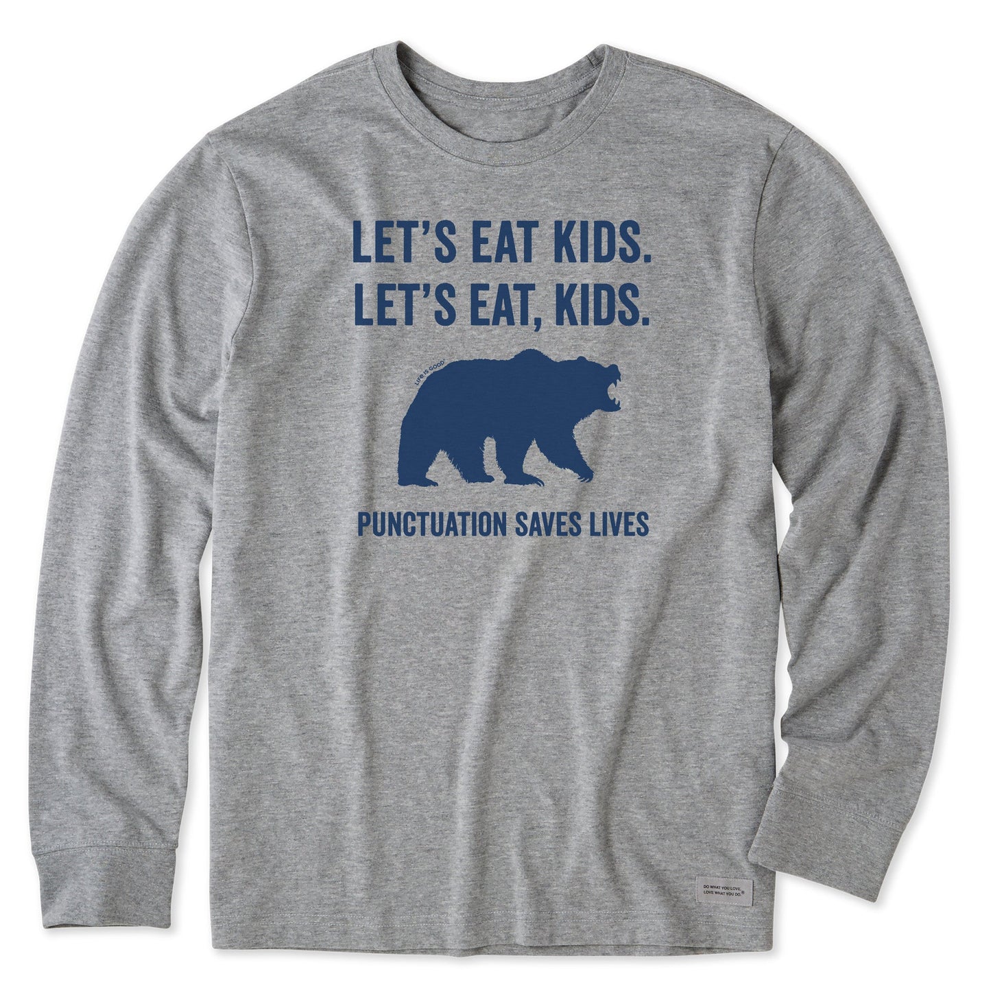 Men's Let's Eat, Kids Long Sleeve Crusher Tee