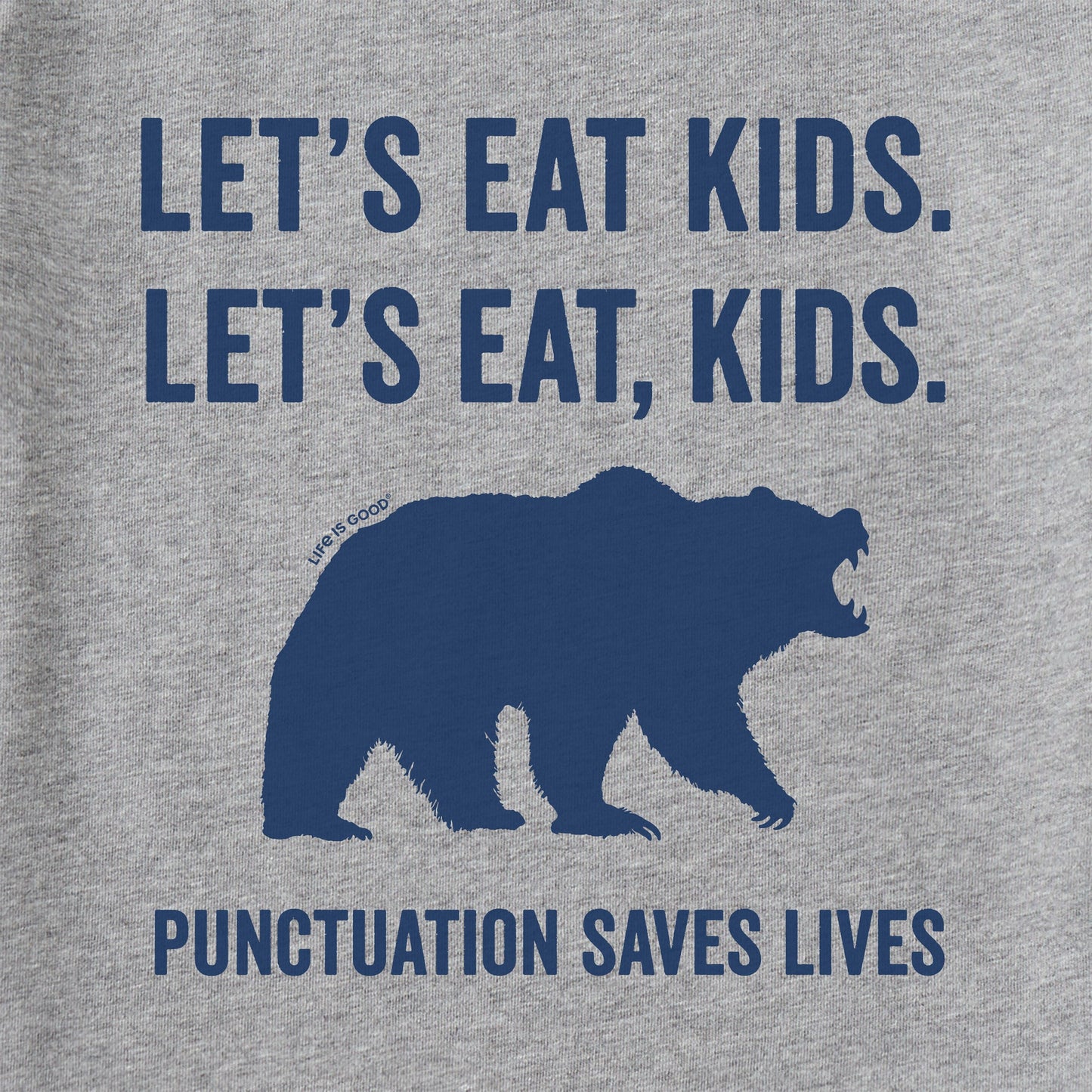 Men's Let's Eat, Kids Long Sleeve Crusher Tee