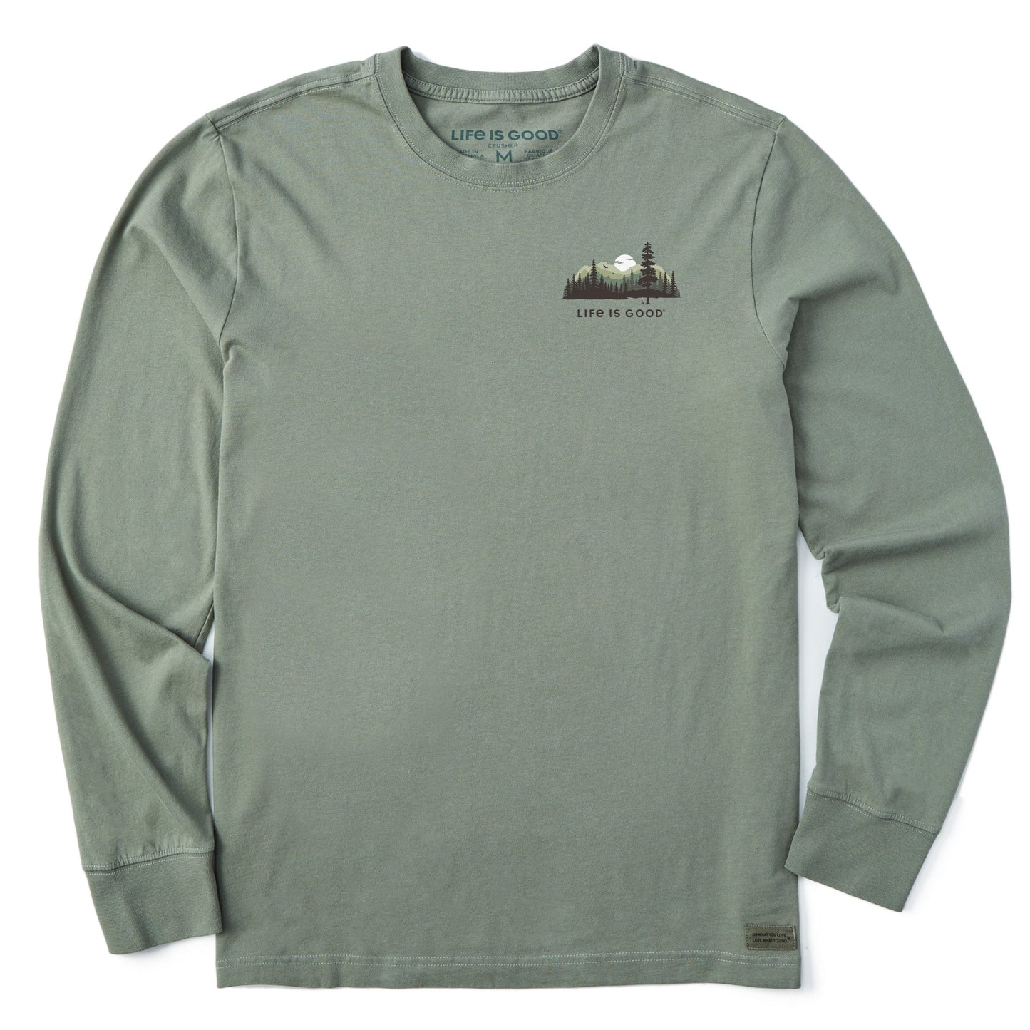 Men's Evergreen Silhouette Long Sleeve Crusher Tee