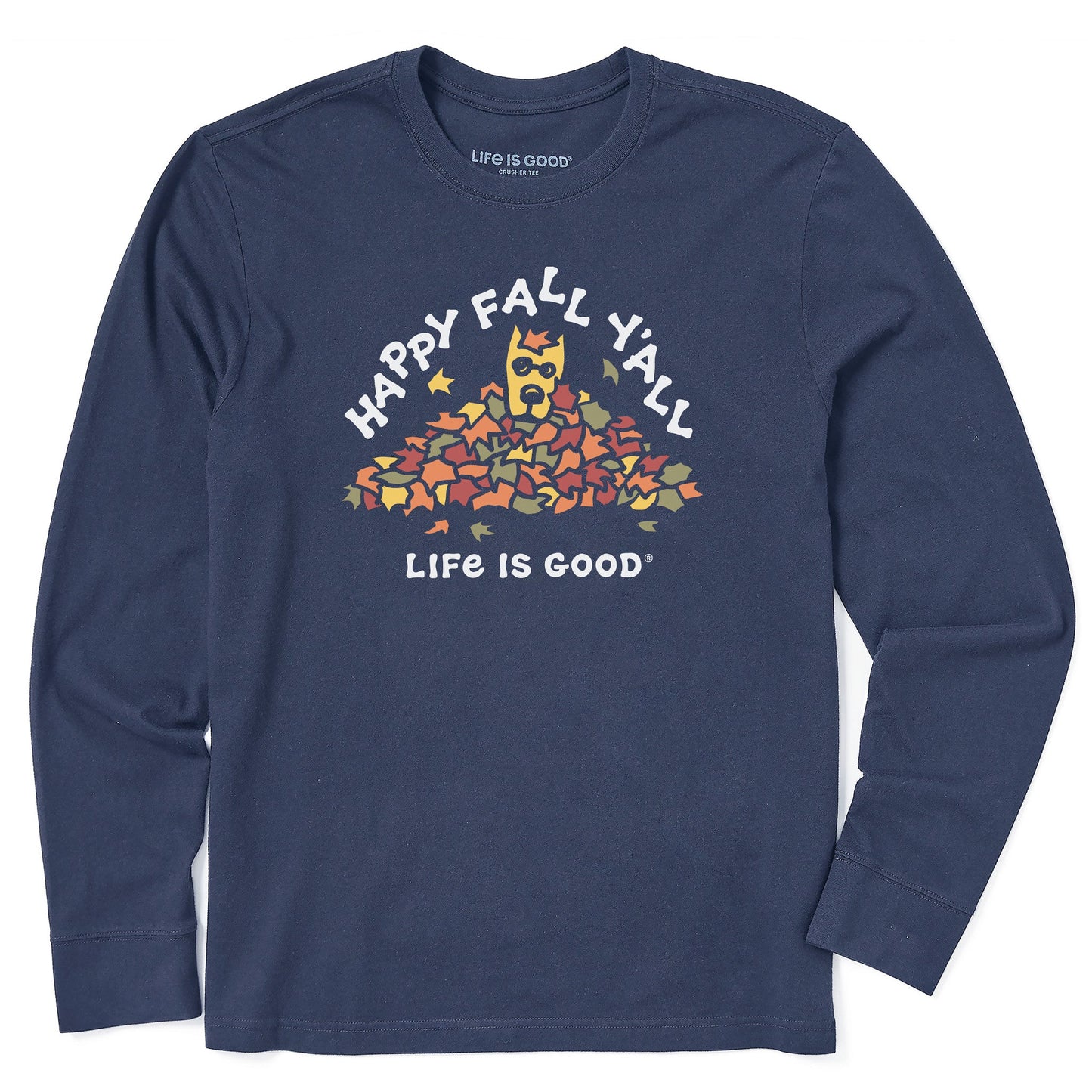 Men's Rocket Happy Fall Y'All Long Sleeve Crusher Tee