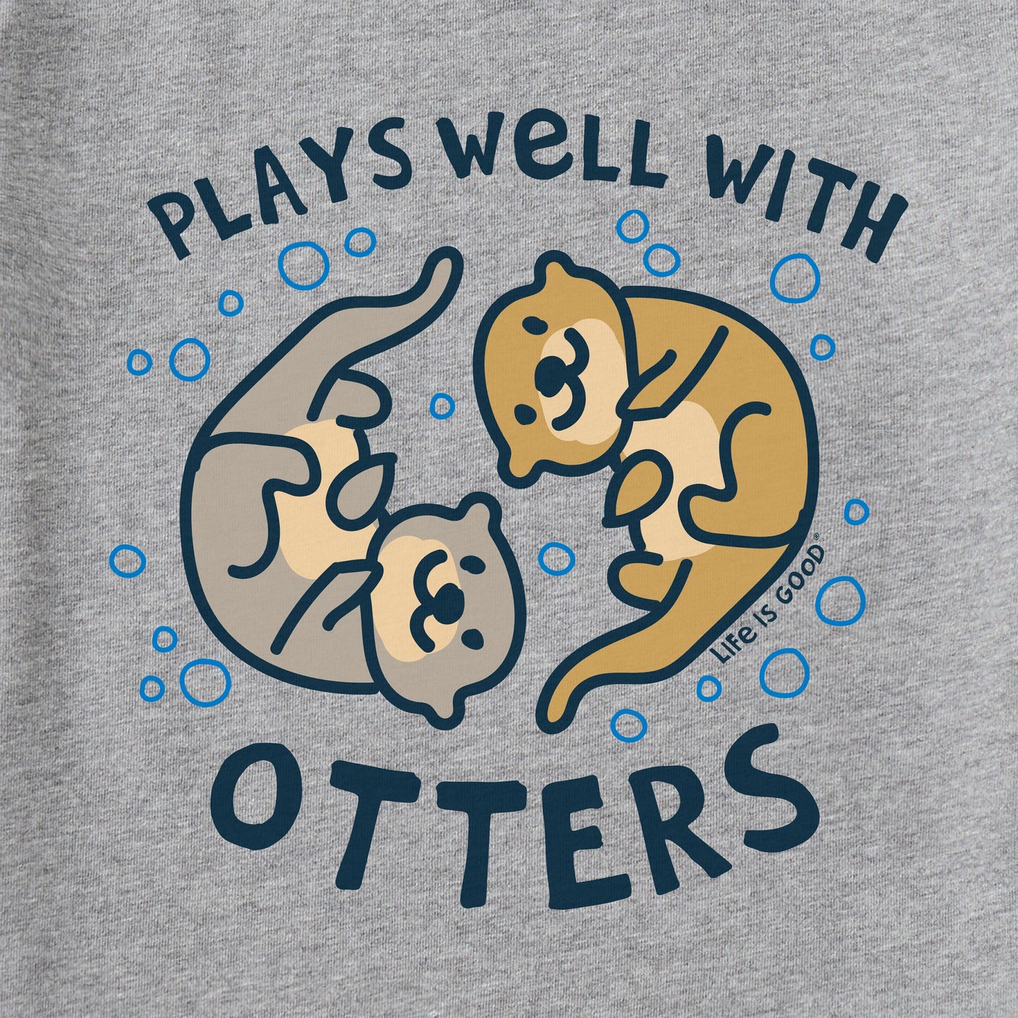 Women's Plays Well With Otters Long Sleeve Crusher Vee