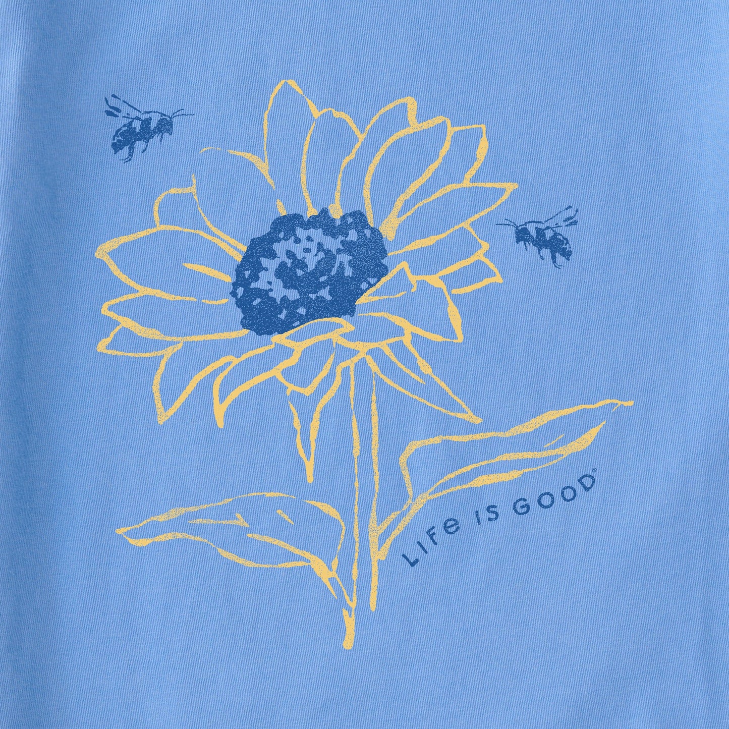 Women's Sunflower Bees Long Sleeve Crusher Tee