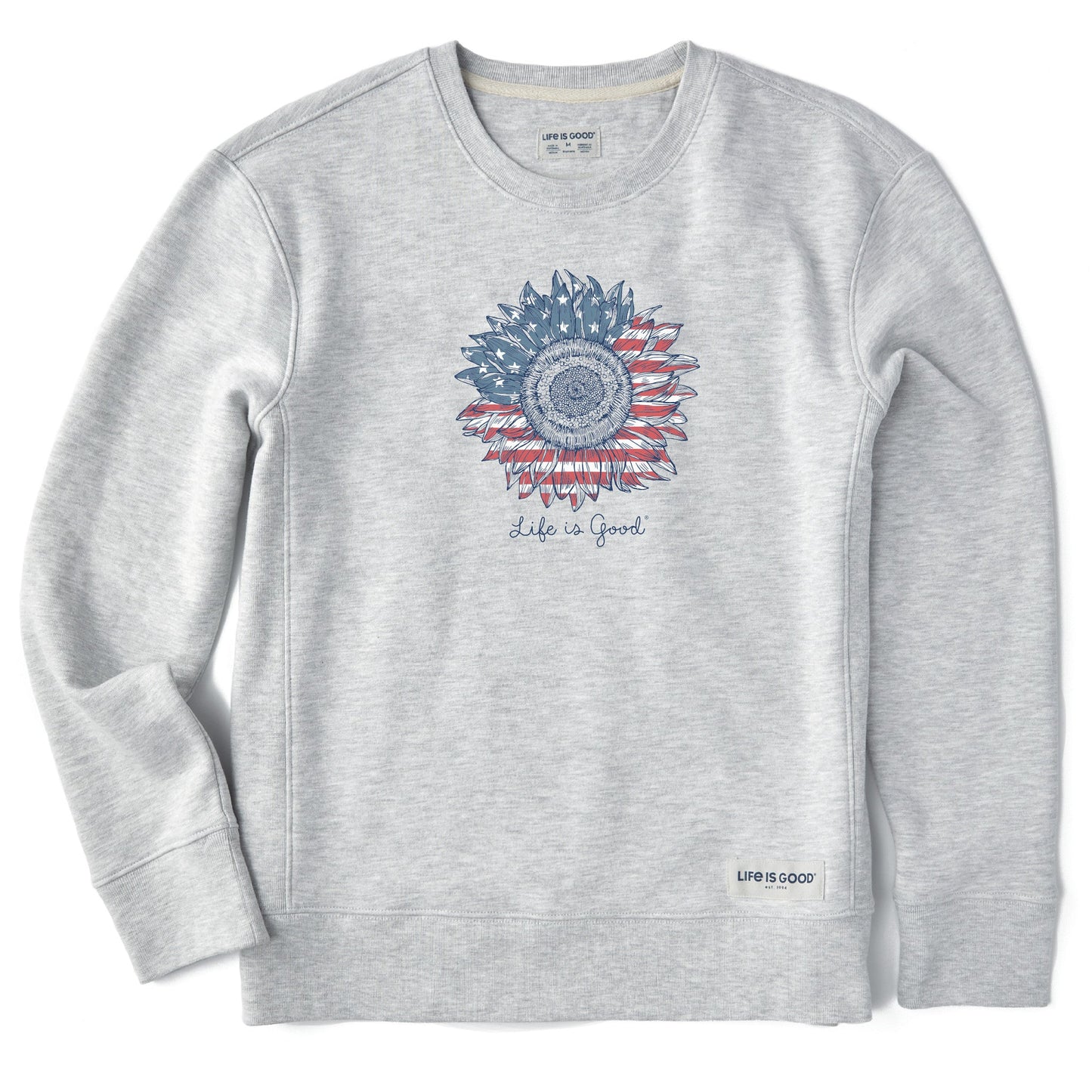 Women's American Sunflower Simply True Crew