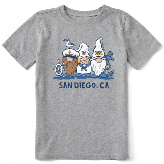 Kids San Diego Sailor Gnomes Short Sleeve Crusher Tee