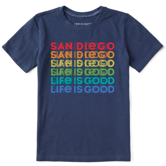 Kids San Diego Spectrum Short Sleeve Crusher Tee