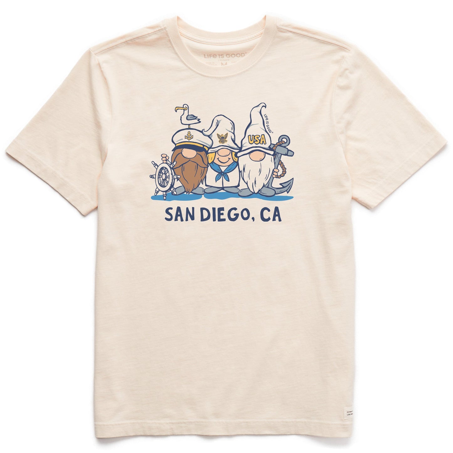 Men's San Diego Sailor Gnomes Short Sleeve Crusher Tee