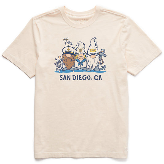 Men's San Diego Sailor Gnomes Short Sleeve Crusher Tee