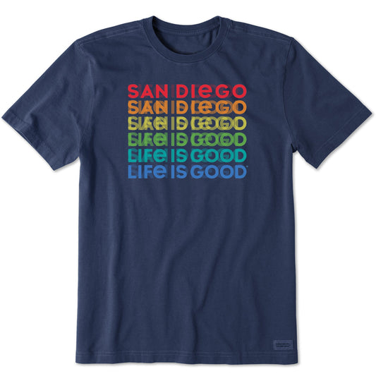 Men's San Diego Spectrum Short Sleeve Crusher Tee