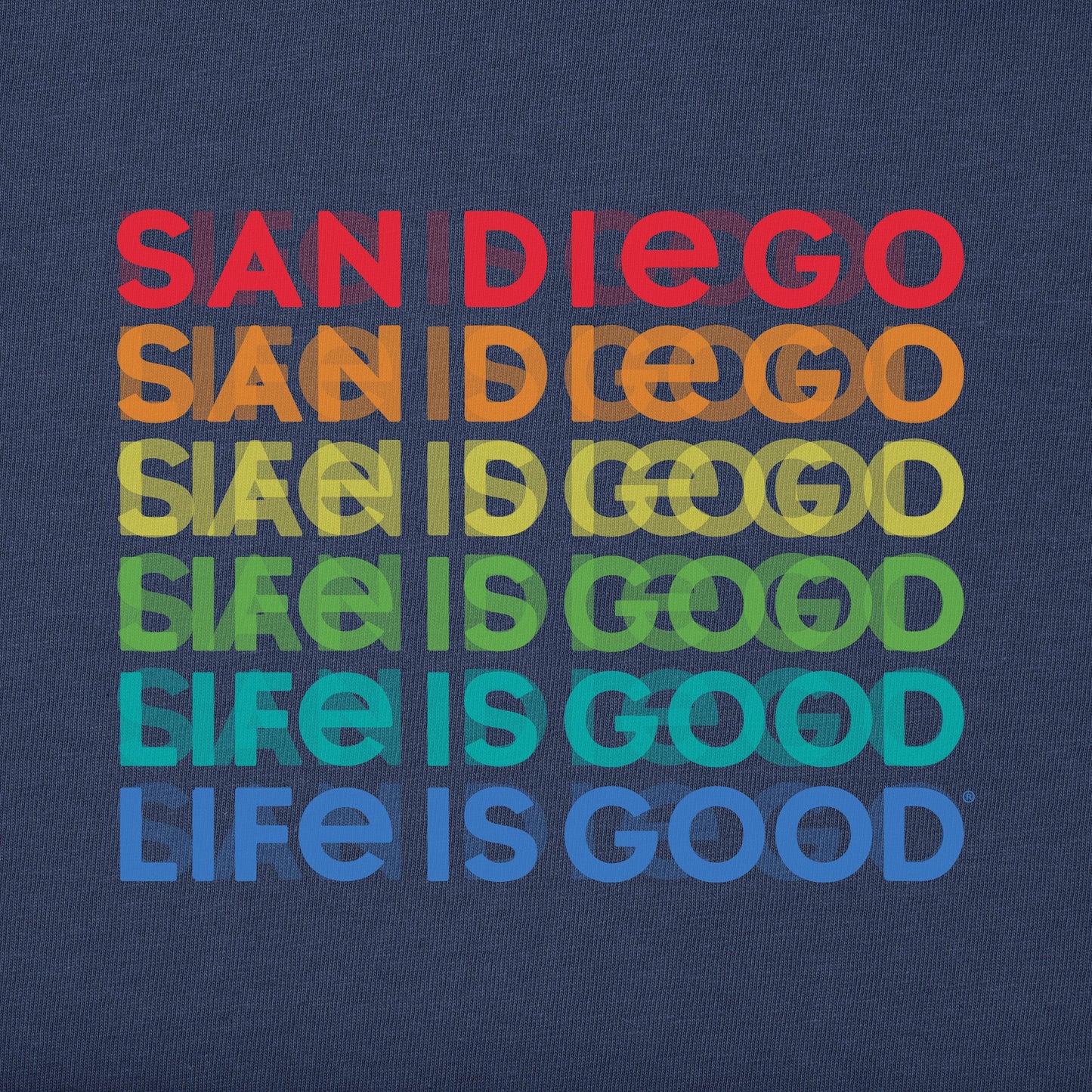 Men's San Diego Spectrum Short Sleeve Crusher Tee