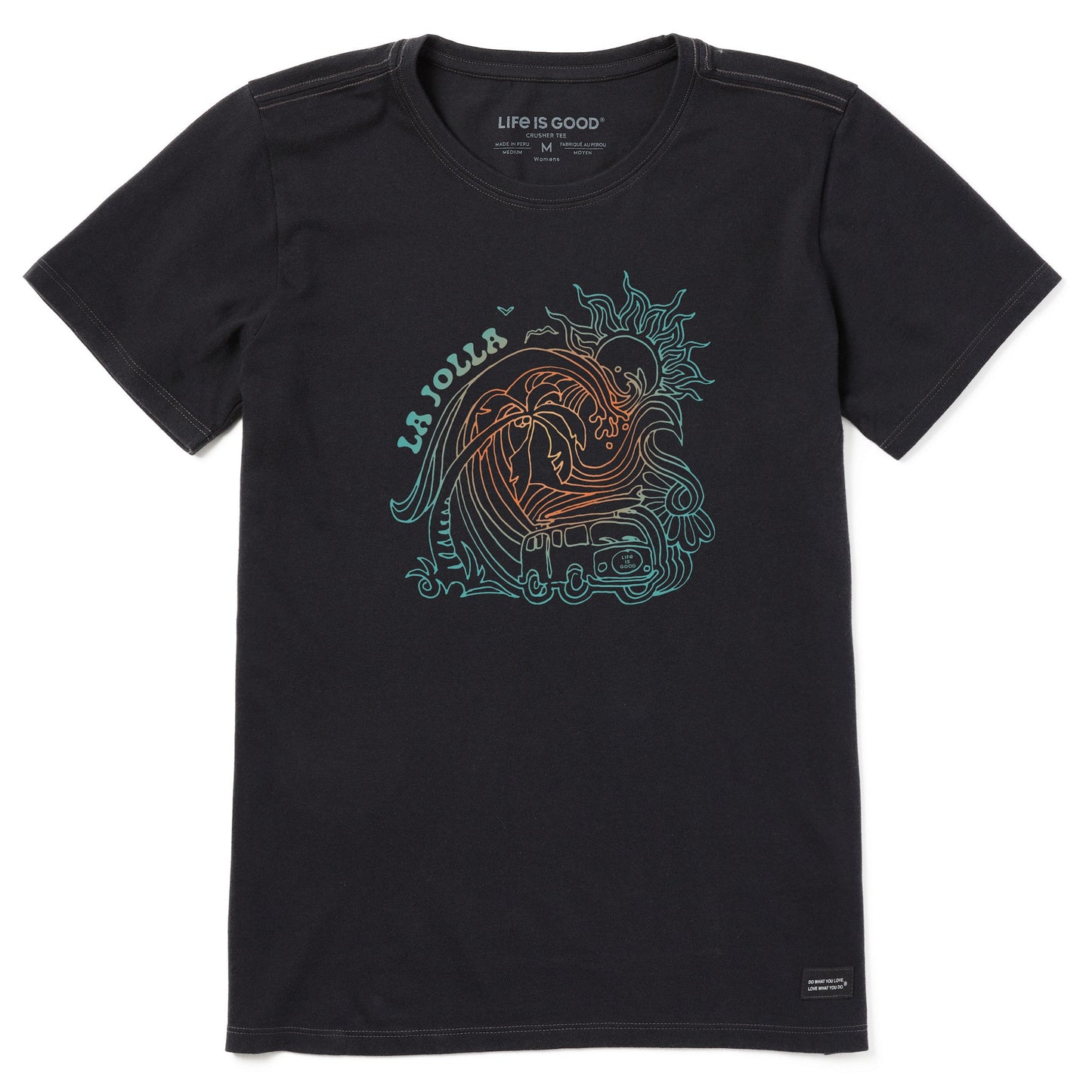 Women's Bus La Jolla Short Sleeve Crusher Tee