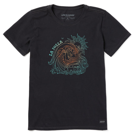 Women's Bus La Jolla Short Sleeve Crusher Tee