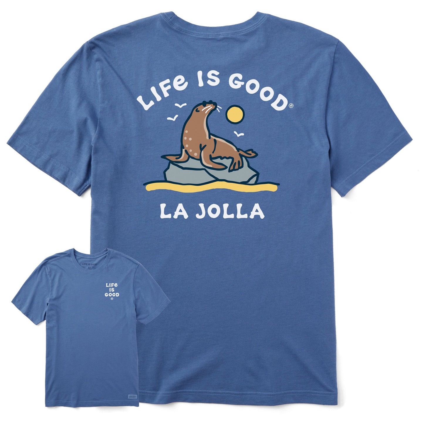 Men's La Jolla Sea Lion Short Sleeve Crusher Tee