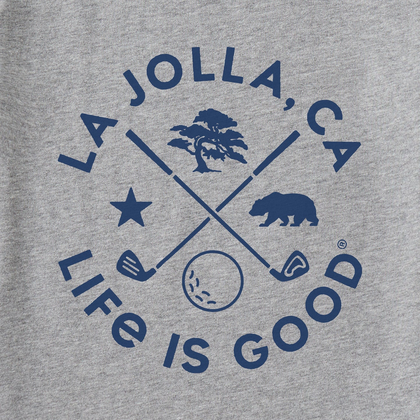 Men's La Jolla Golf Short Sleeve Crusher Tee