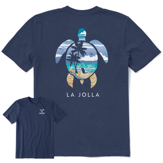 Men's La Jolla Scenic Turtle Short Sleeve Crusher Tee