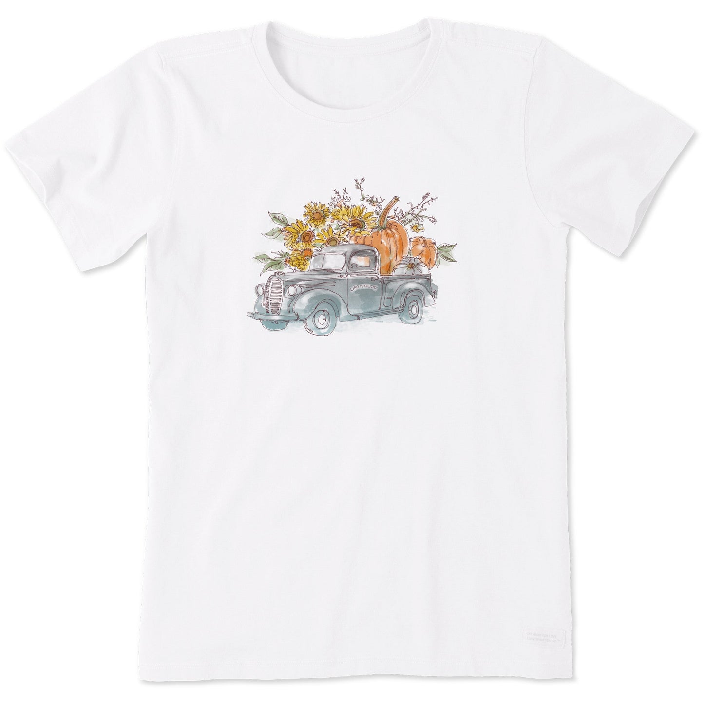 Women's Pumpkin Truck Short Sleeve Crusher Tee