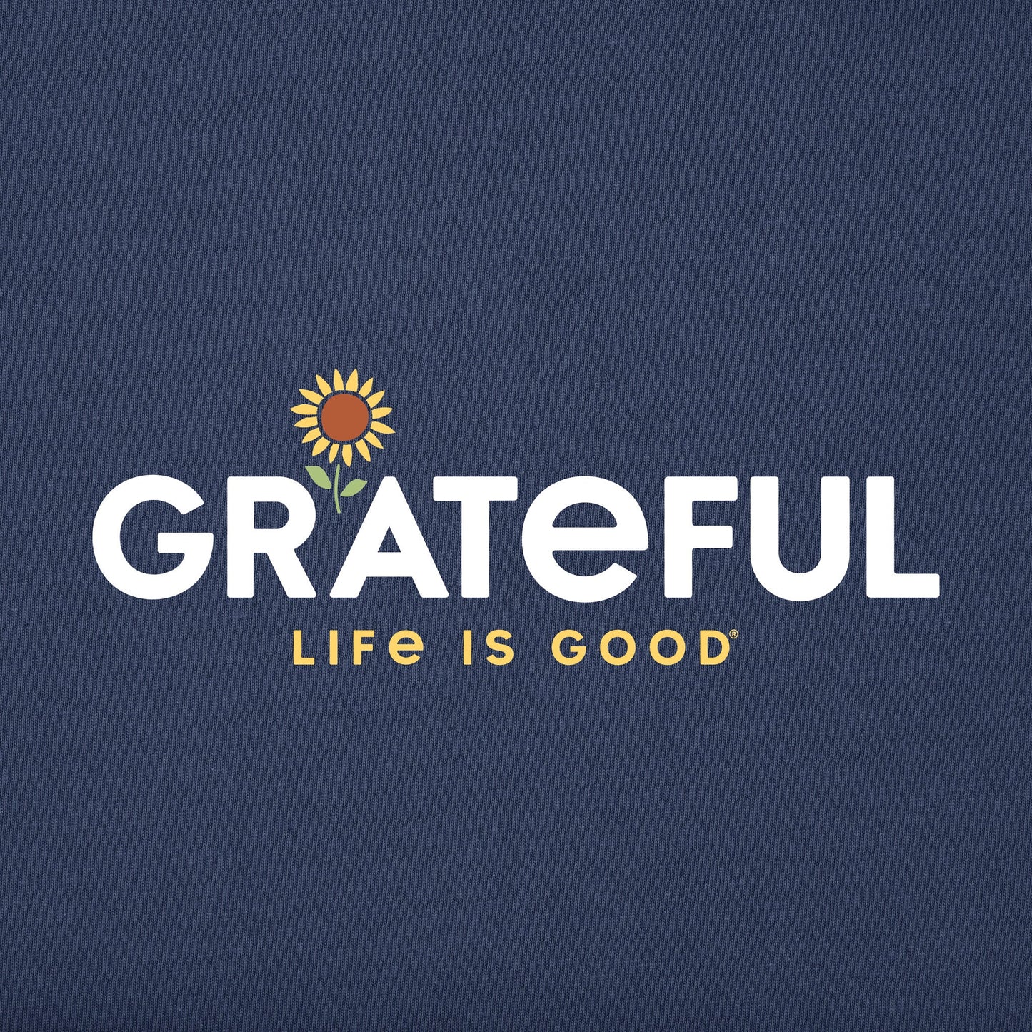Men's Grateful Sunflower Long Sleeve Crusher Tee