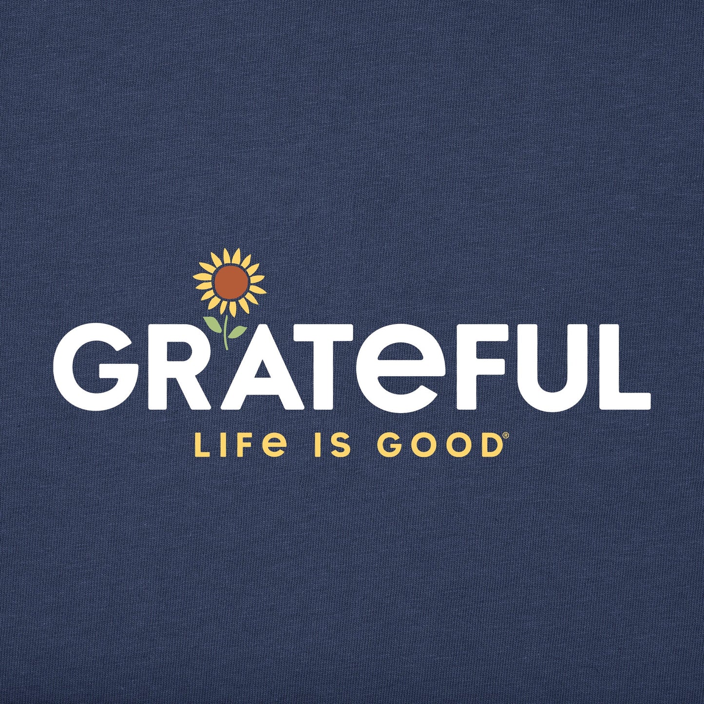 Women's Grateful Sunflower Long Sleeve Crusher Vee