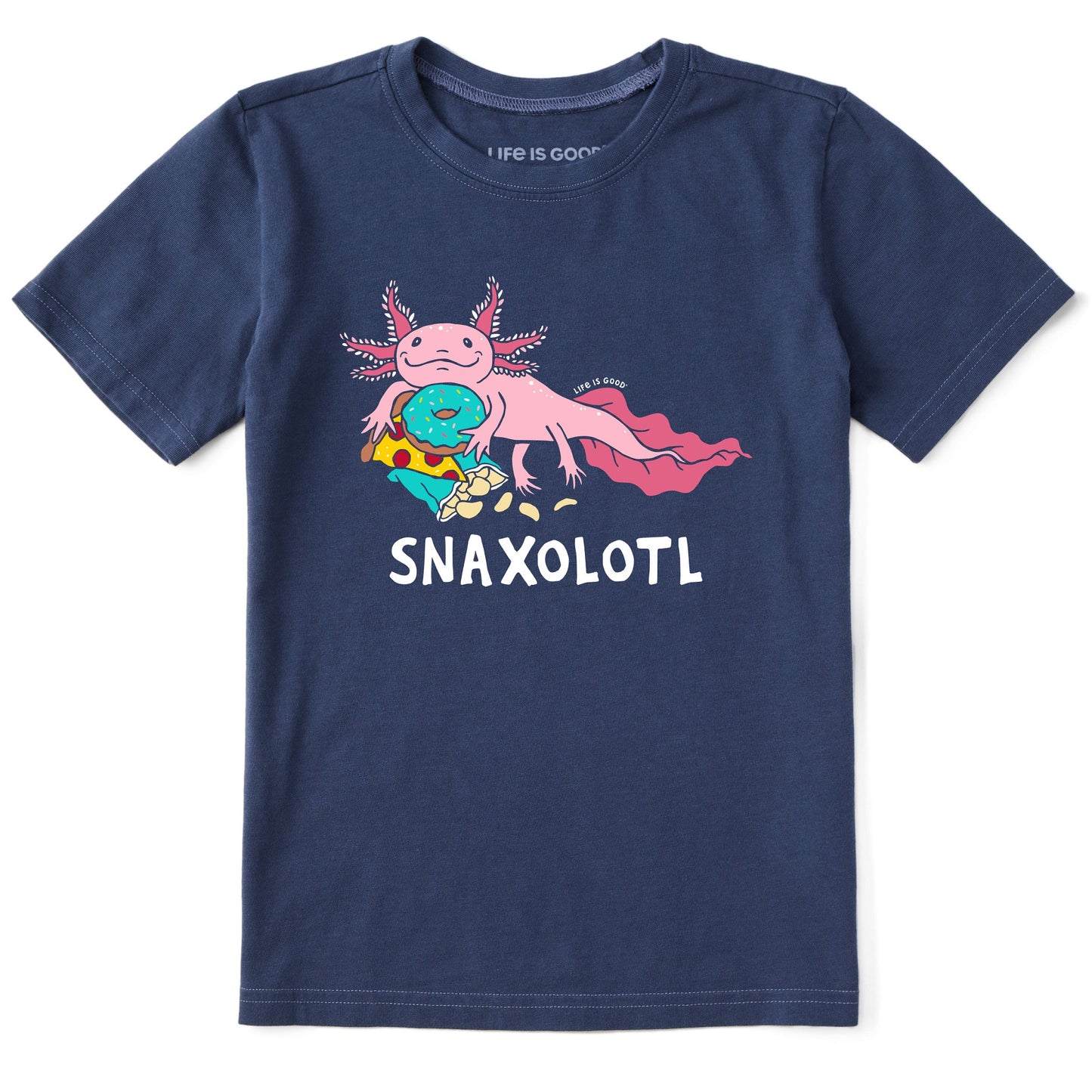 Kids Snaxolotl Short Sleeve Crusher Tee