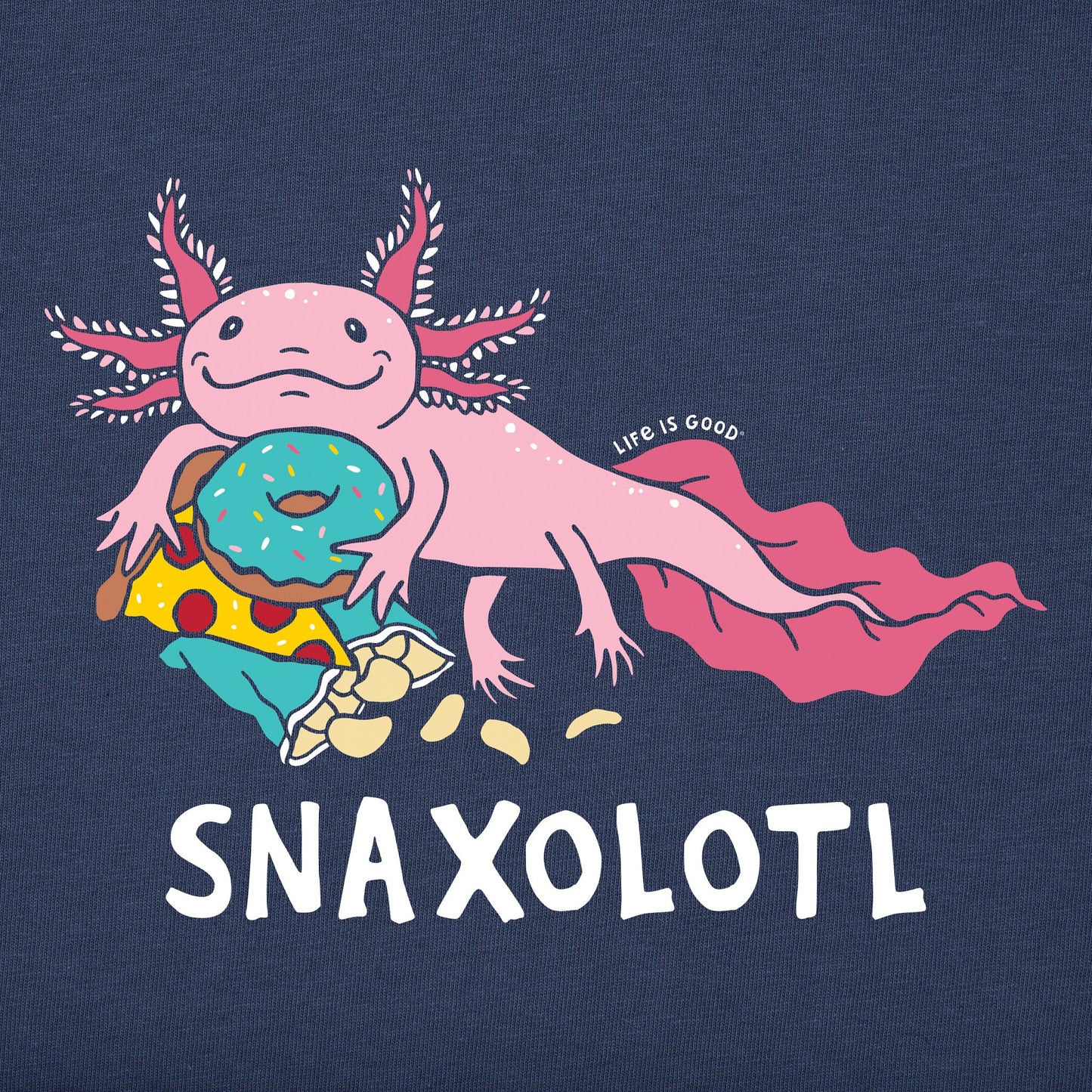 Kids Snaxolotl Short Sleeve Crusher Tee