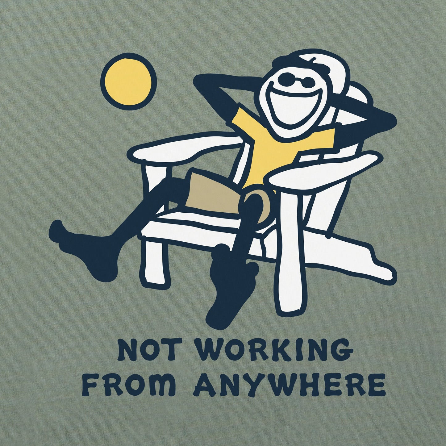 Men's Jake Not Working Adirondack Short Sleeve Tee