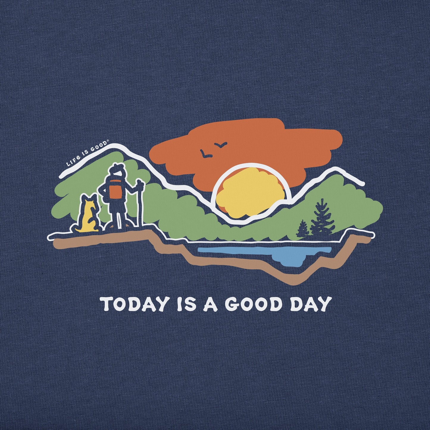 Men's Today is a Good Day Mountain Hike Long Sleeve Tee