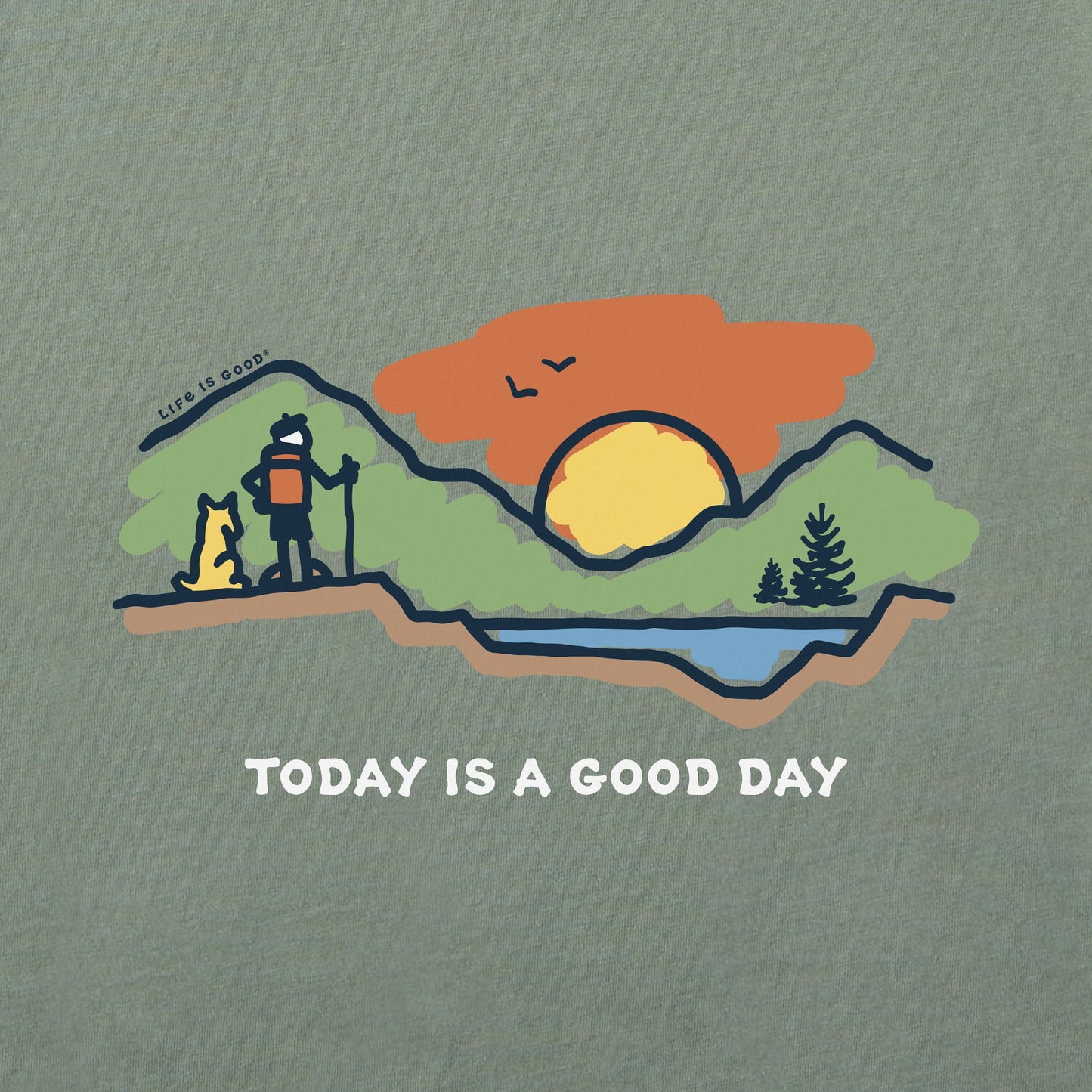 Men's Today is a Good Day Mountain Hike Long Sleeve Tee