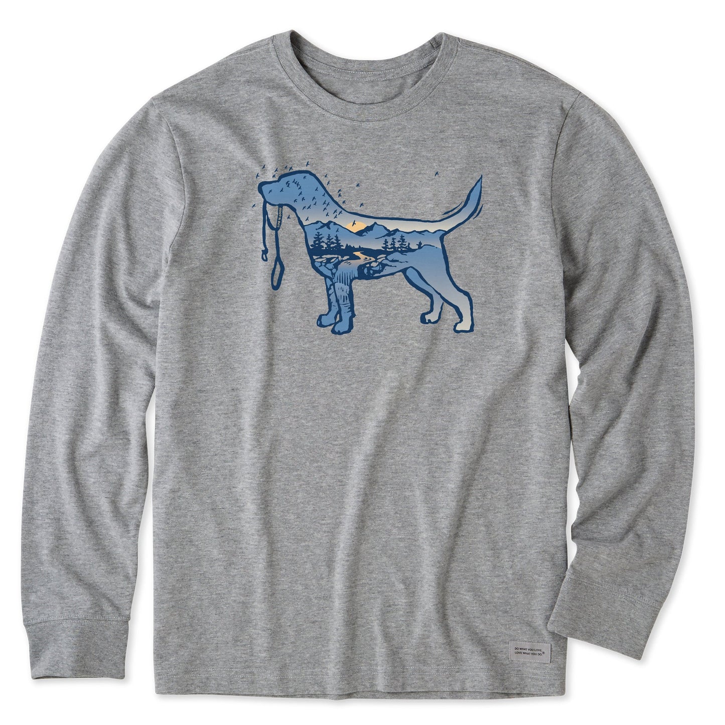 Men's Macro Micro Dogscape Long Sleeve Tee