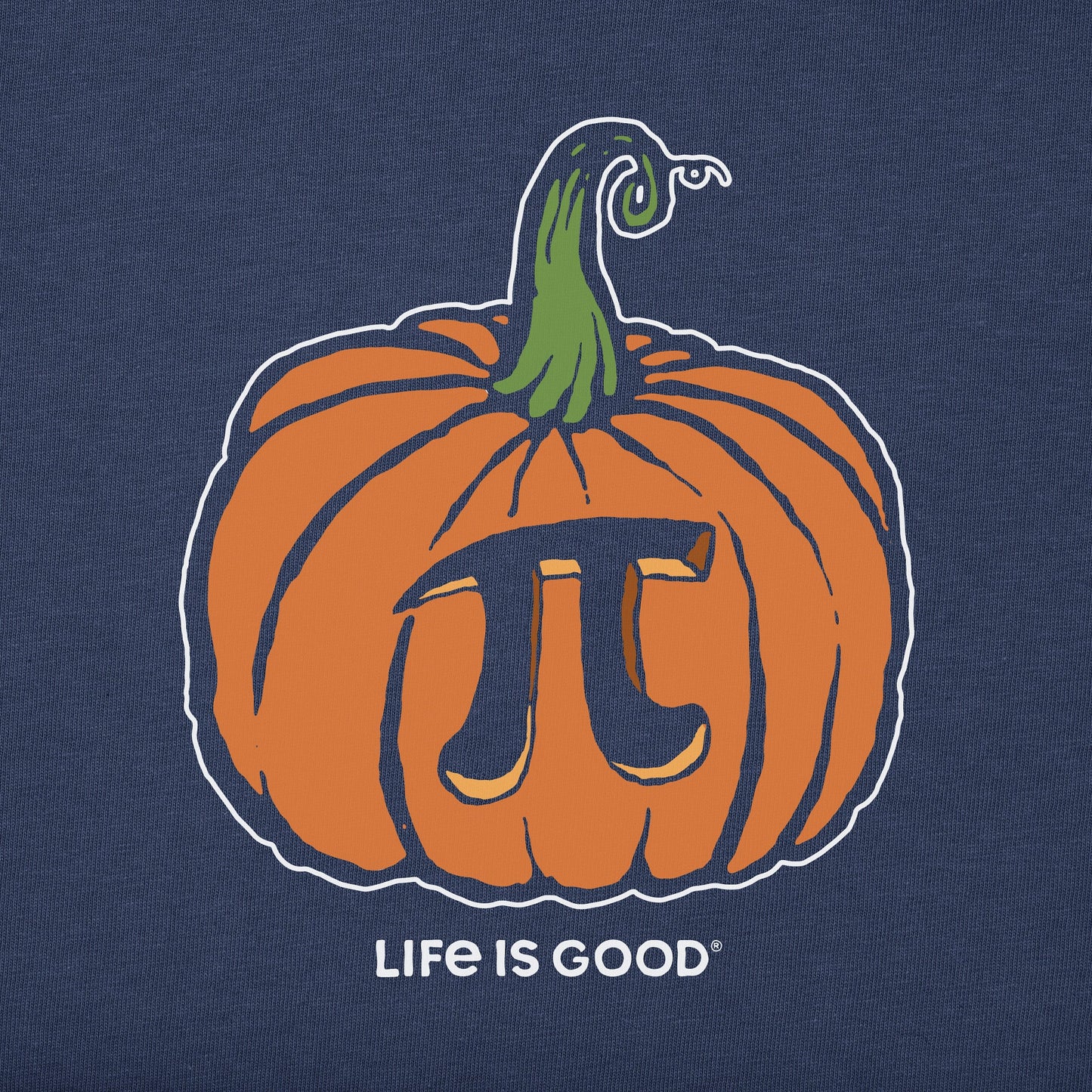 Men's Pumpkin Pi Long Sleeve Crusher Tee