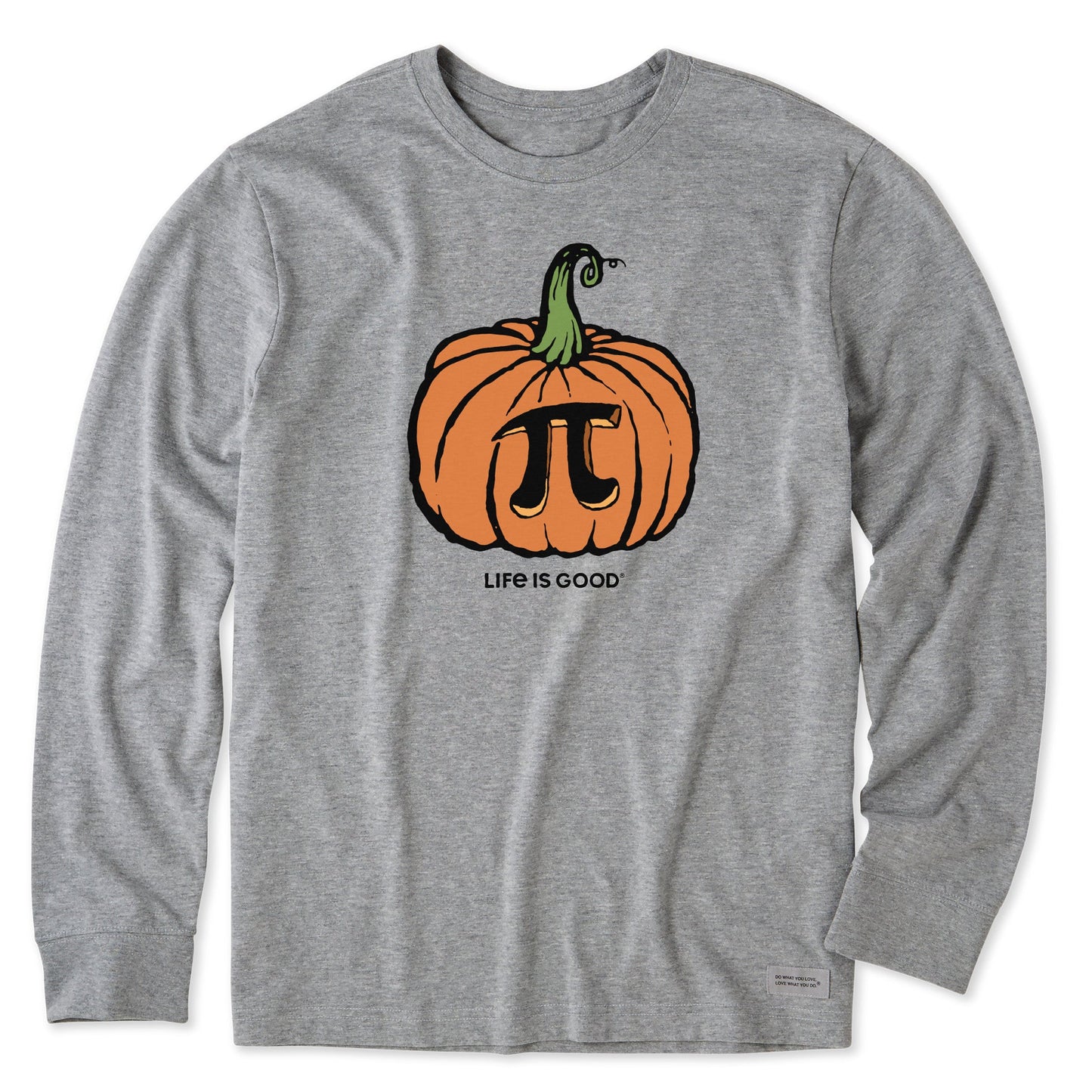 Men's Pumpkin Pi Long Sleeve Crusher Tee
