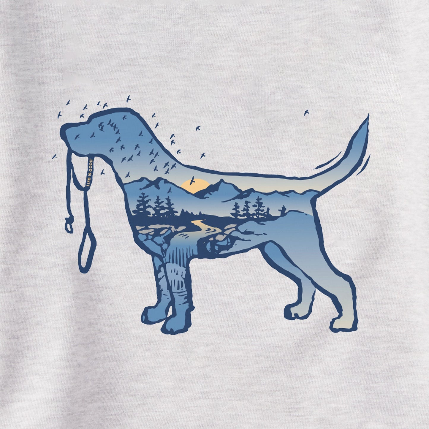 Men's Macro Micro Dogscape Simply True Fleece Crew