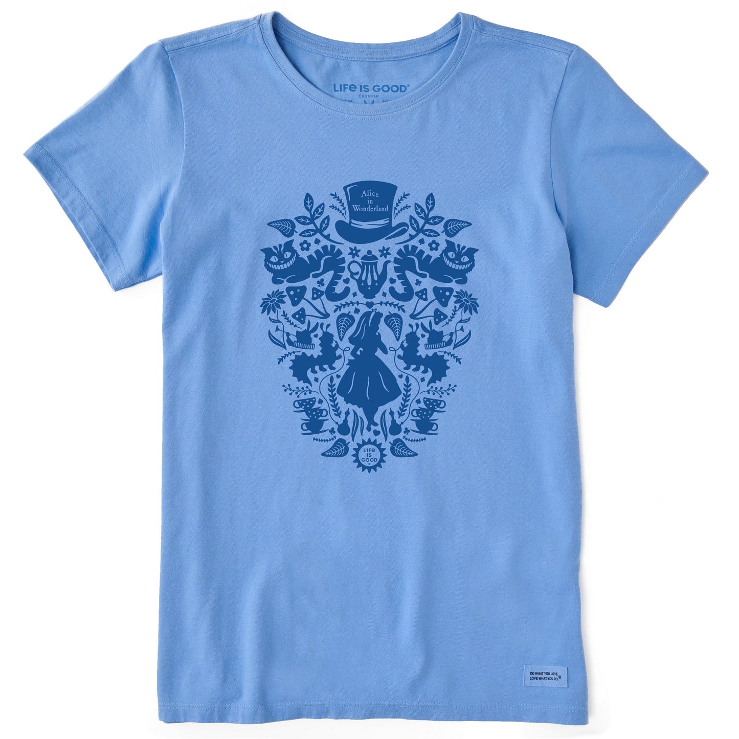 Women's Alice in Wonderland Mirror Short Sleeve Crusher Tee