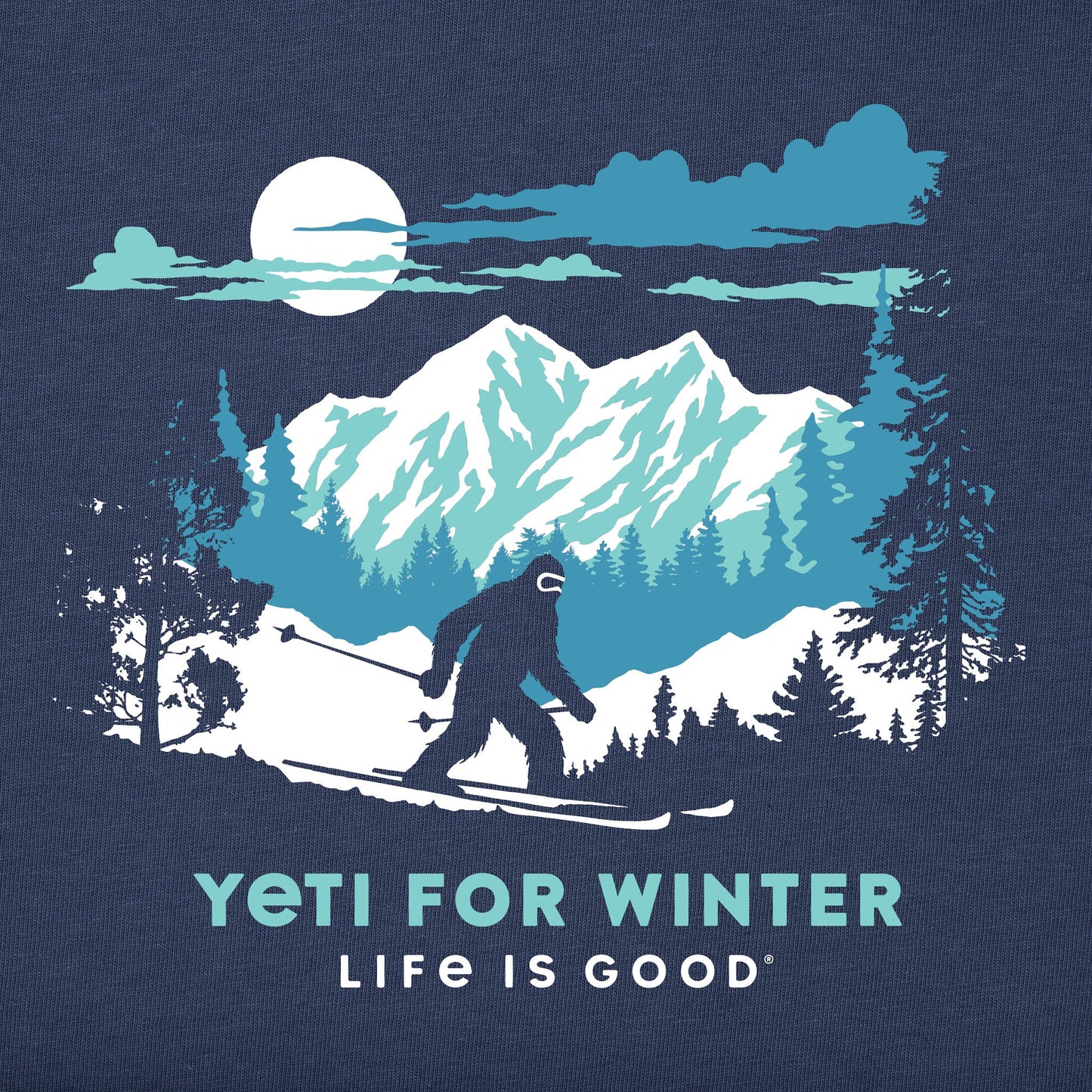 Kids Yeti for Winter Long Sleeve Crusher Tee