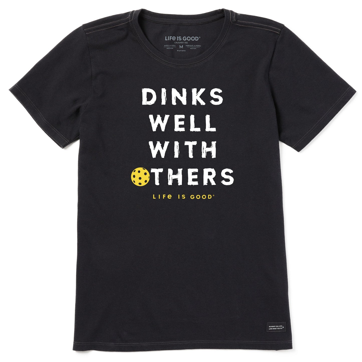Women's Dinks Well With Others Pickleball Short Sleeve Tee