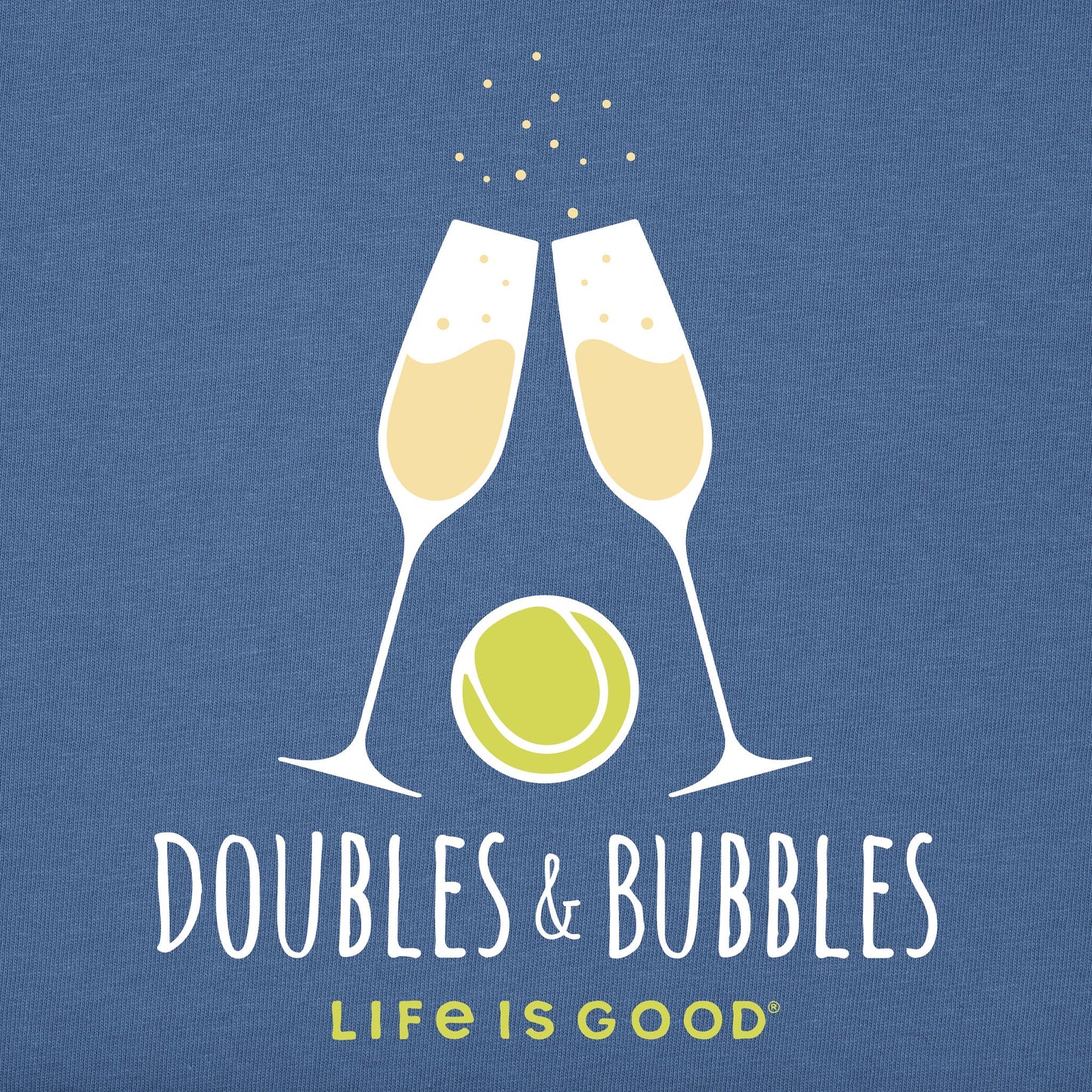 Women's Doubles & Bubbles Short Sleeve Tee