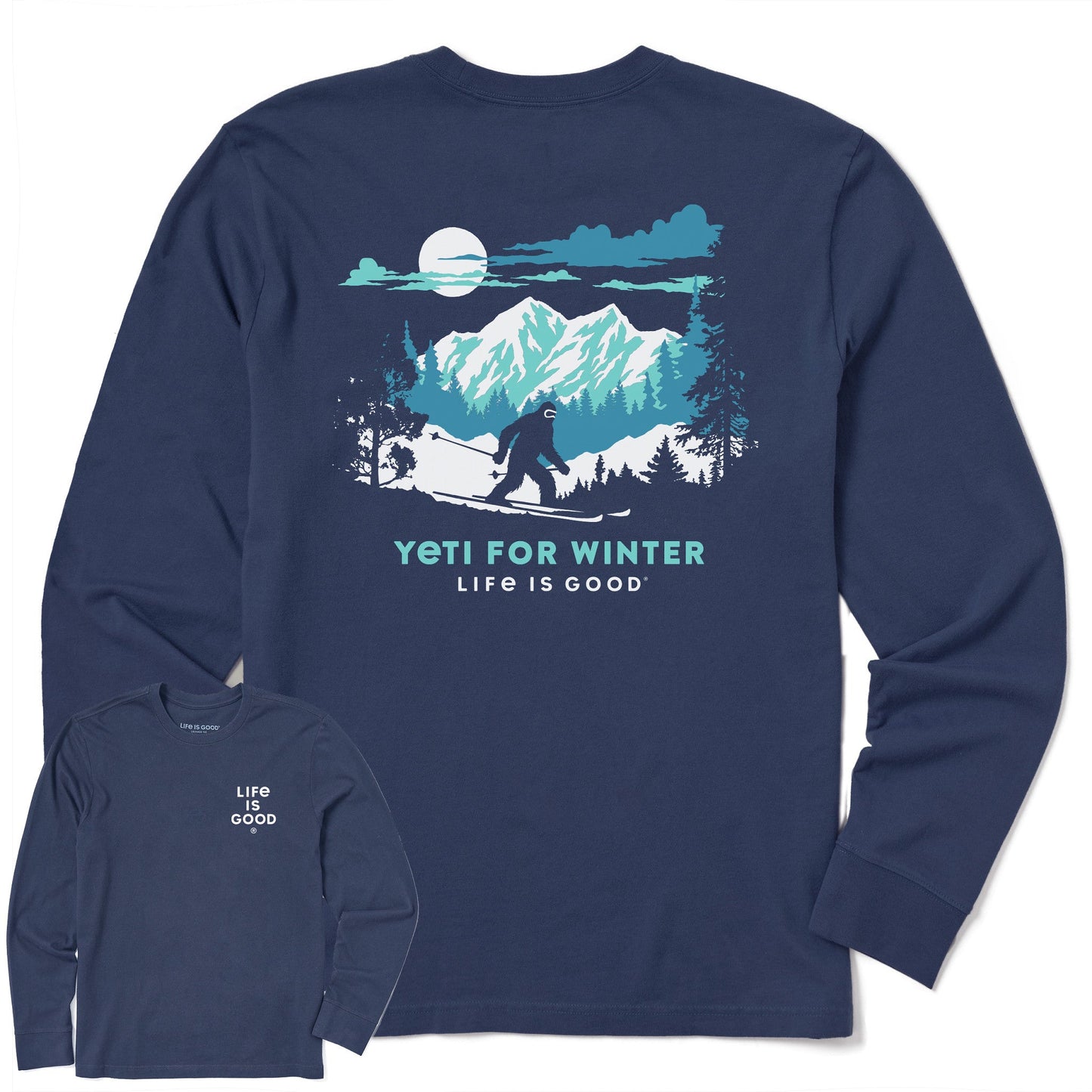 Men's Yeti for Winter Long Sleeve Crusher Tee