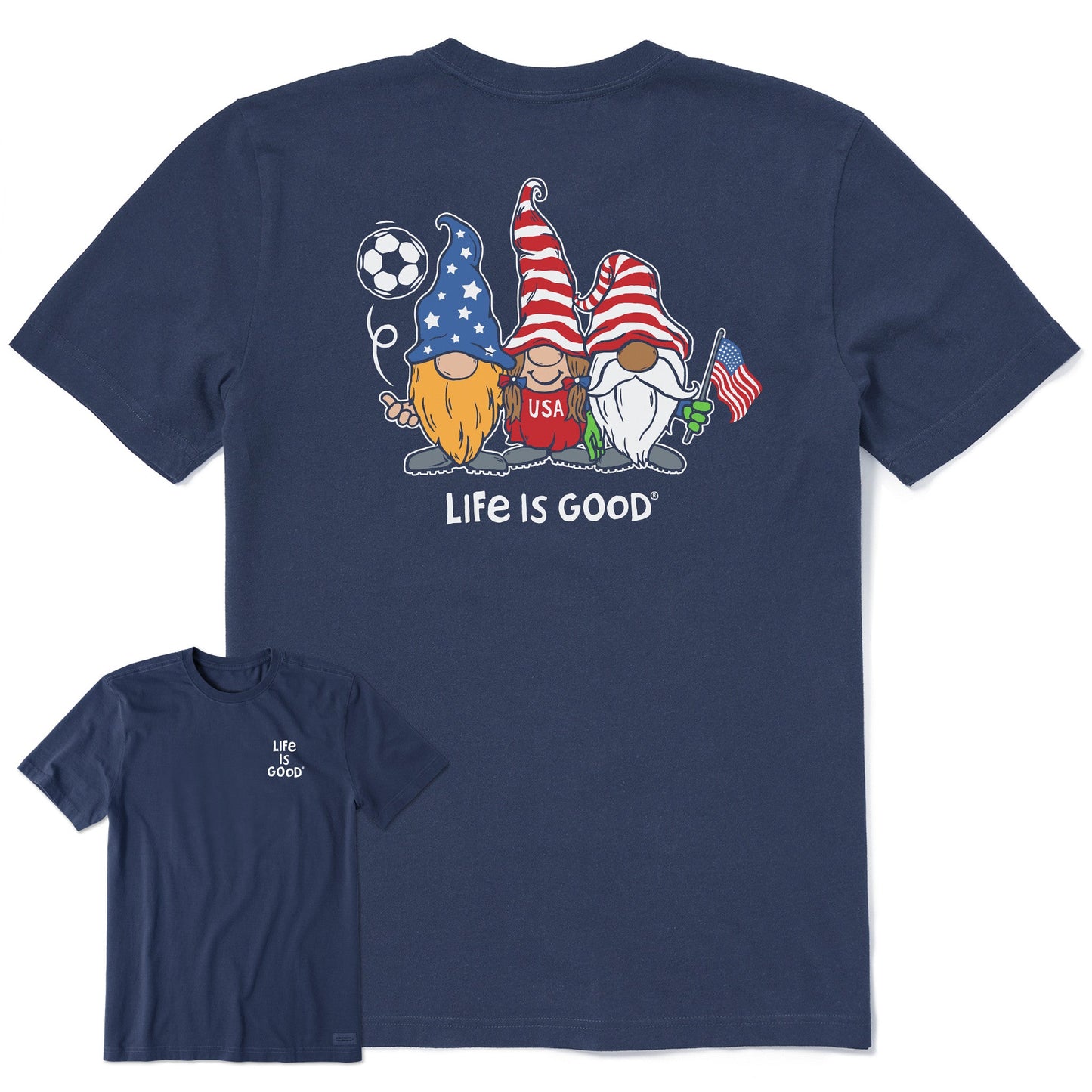 Men's Gnomes Soccer Short Sleeve Tee