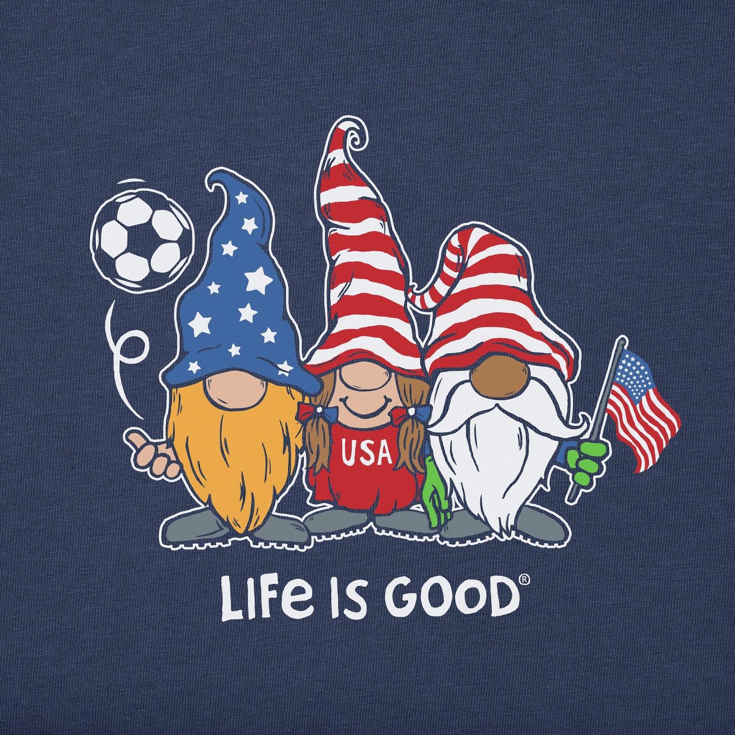 Men's Gnomes Soccer Short Sleeve Tee