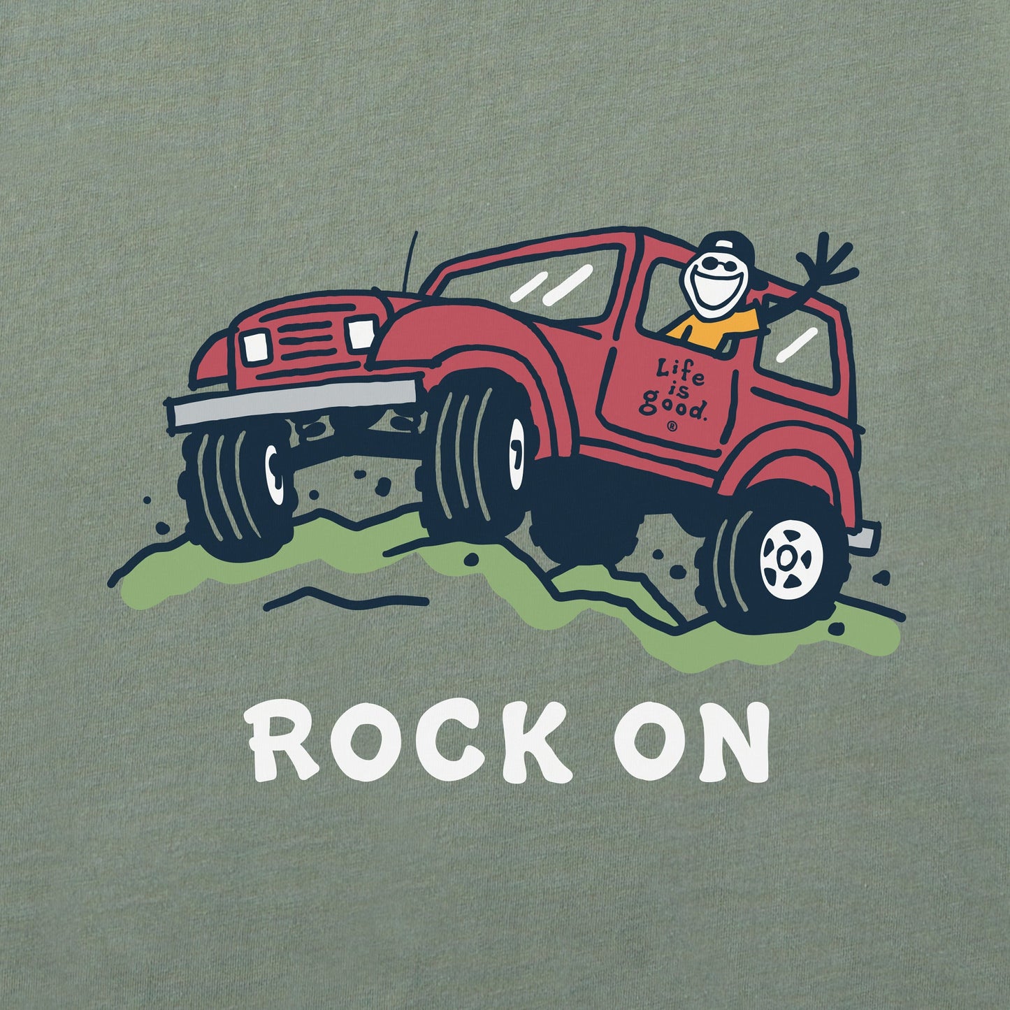 Men's Rock On Offroad Long Sleeve Crusher Tee