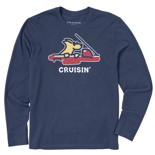 Men's Cruisin' Rocket Long Sleeve Crusher Tee