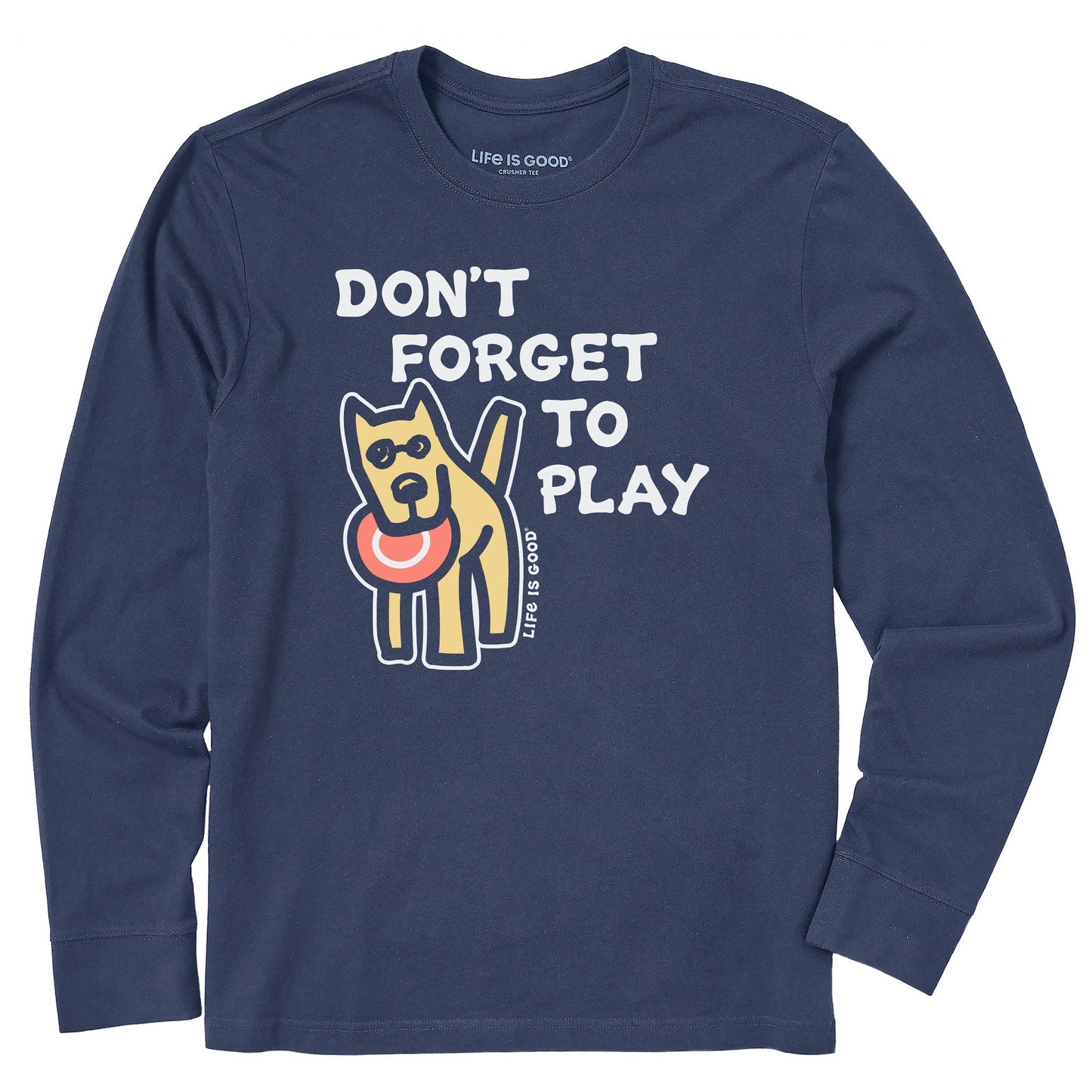 Men's Rocket Don't Forget to Play Long Sleeve Crusher Tee