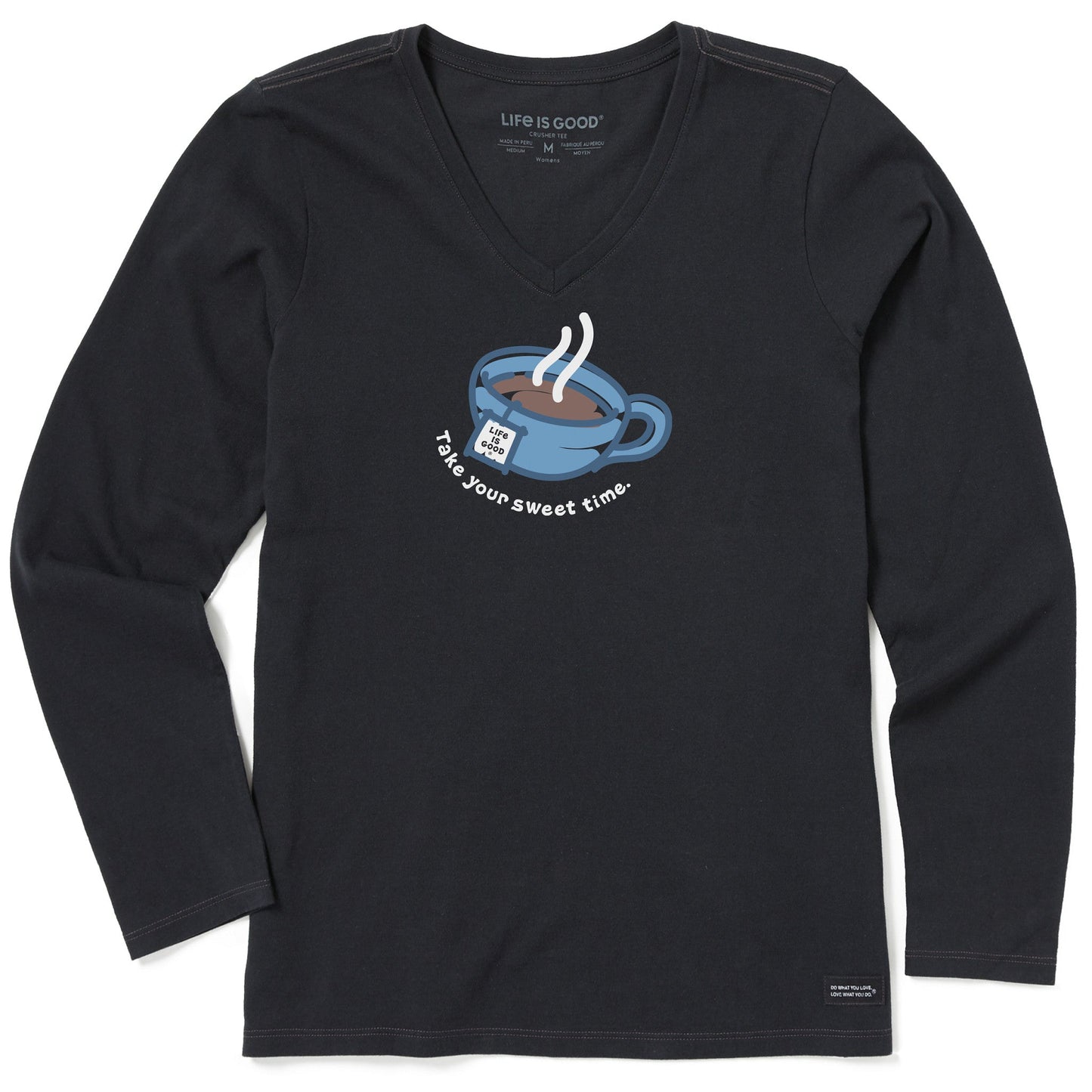 Women's Take your Sweet Time Long Sleeve Crusher Vee