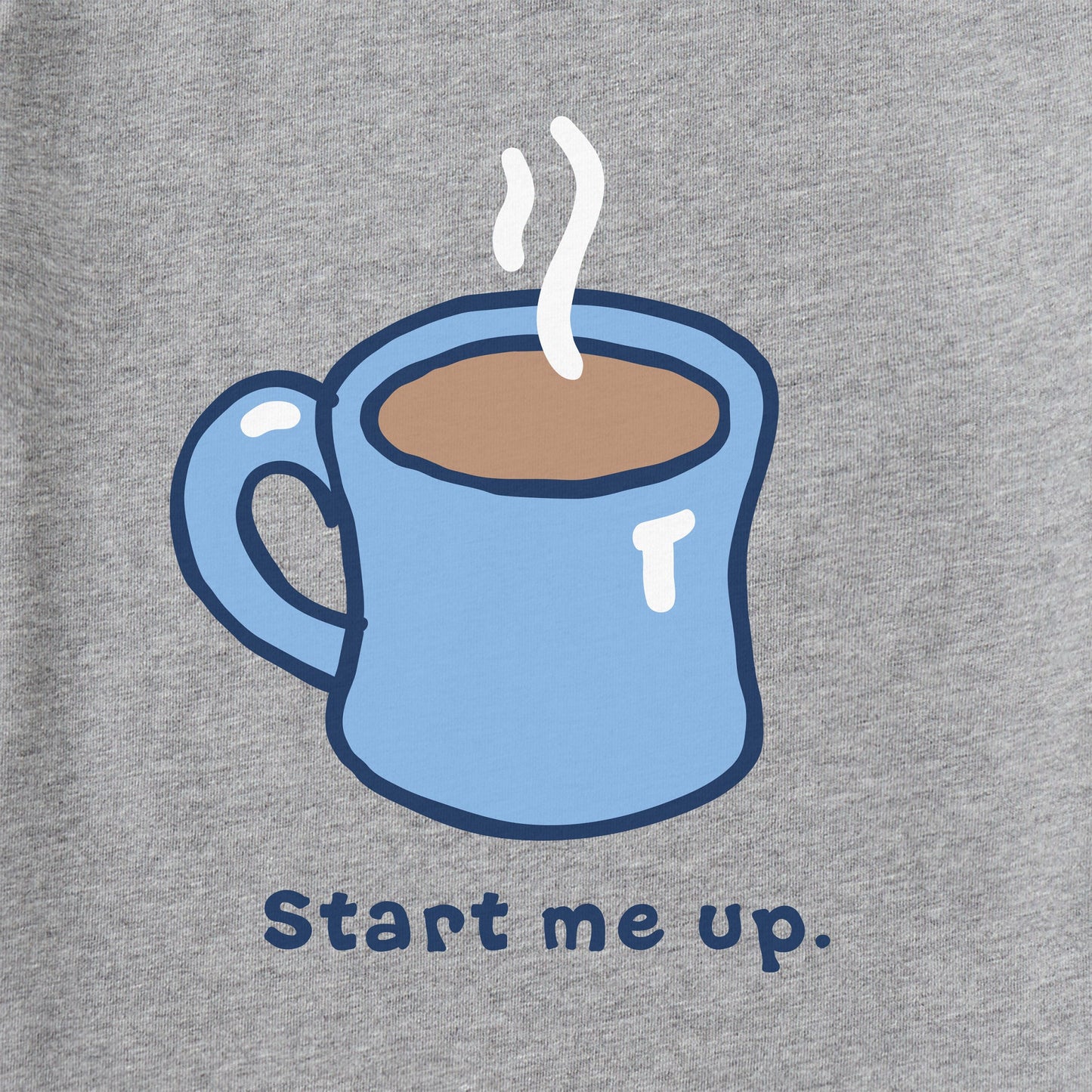 Women's Start Me Up Coffee Long Sleeve Crusher Tee