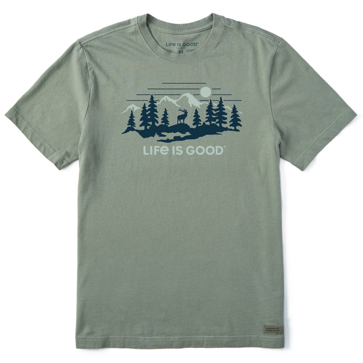 Men's Deer Scenic Short Sleeve Crusher Tee