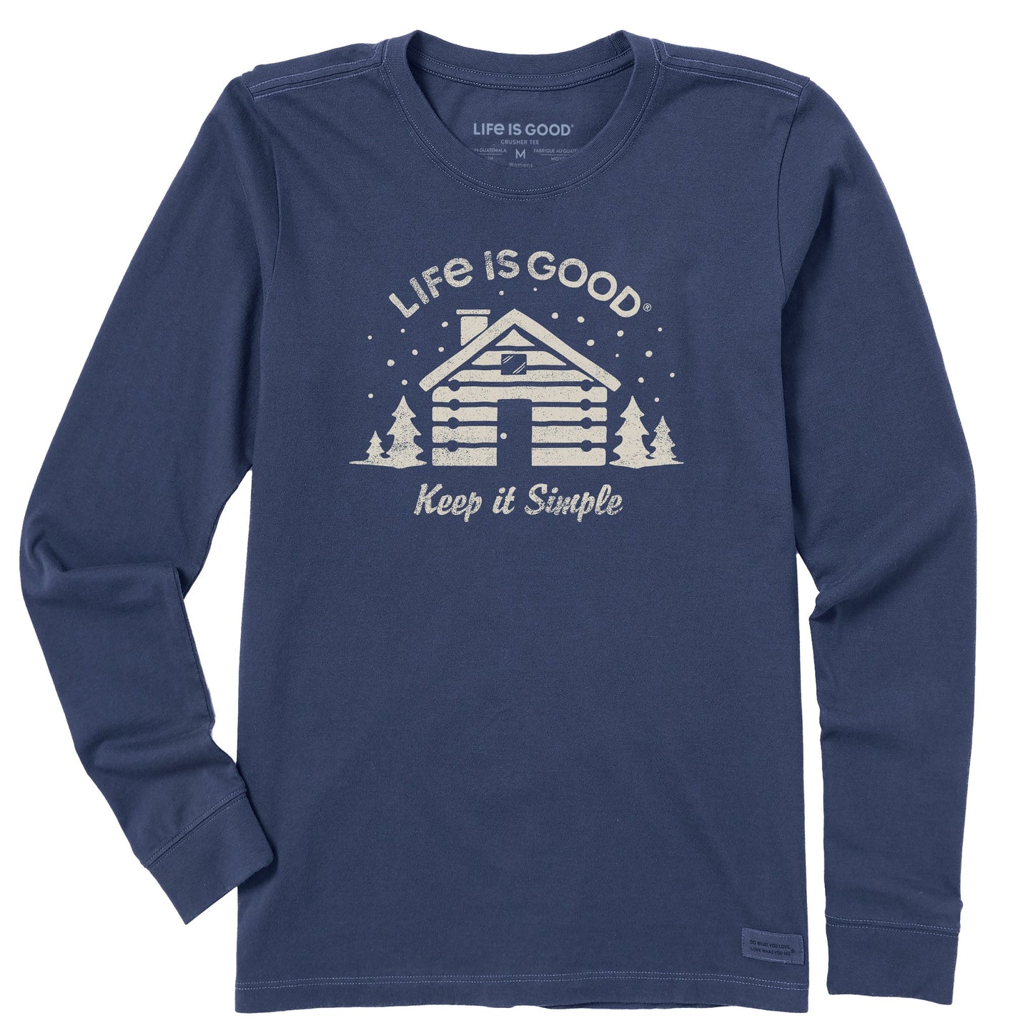 Women's Winter Cabin Keep It SImple Long Sleeve Crusher Tee