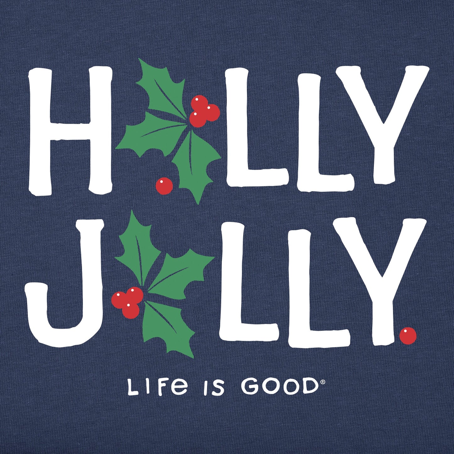 Men's Holly Jolly Long Sleeve Crusher Tee