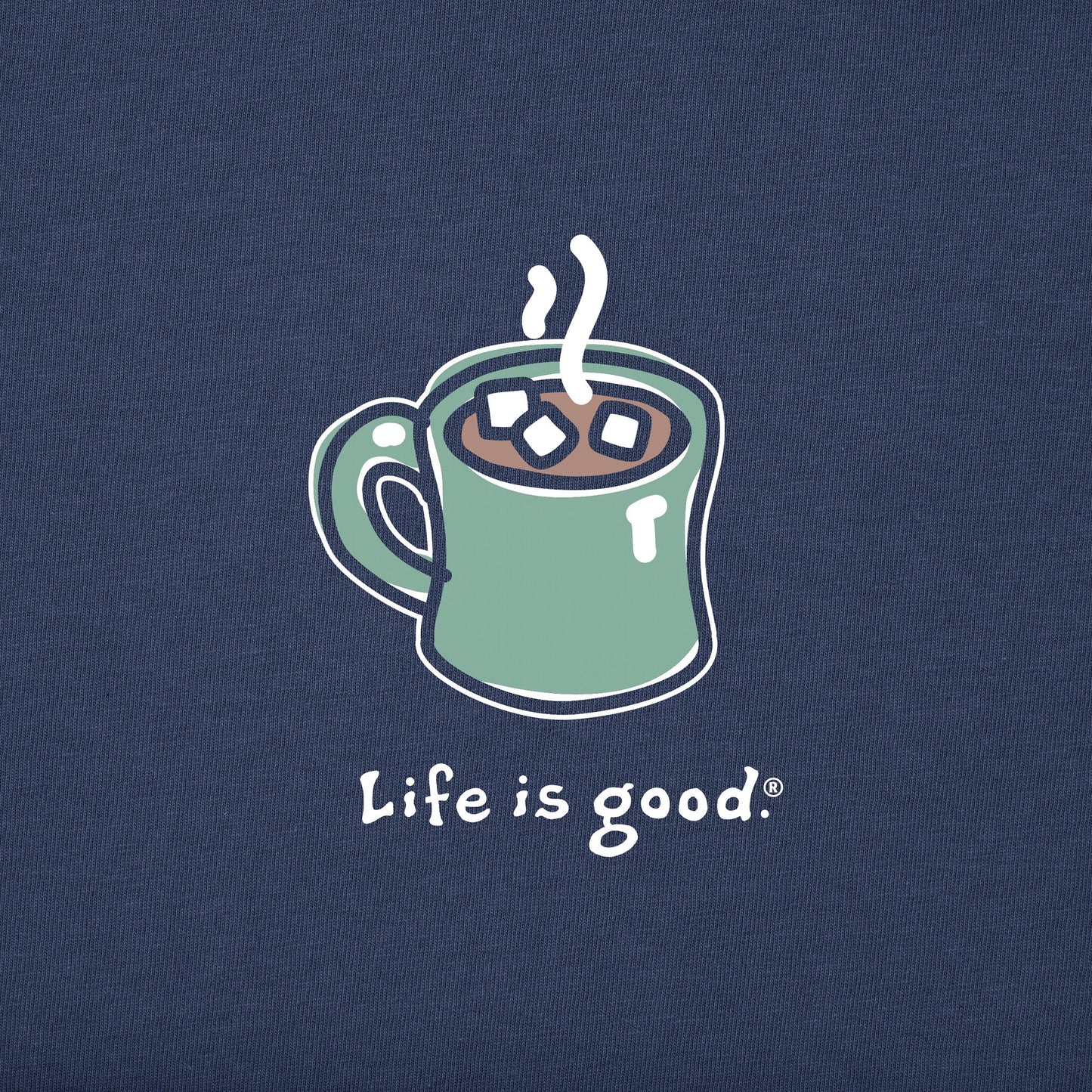 Men's Hot Cocoa Mug Long Sleeve Crusher Tee