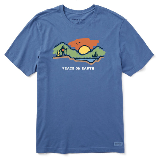 Men's Peace on Earth Mountain Hike Short Sleeve Crusher Tee