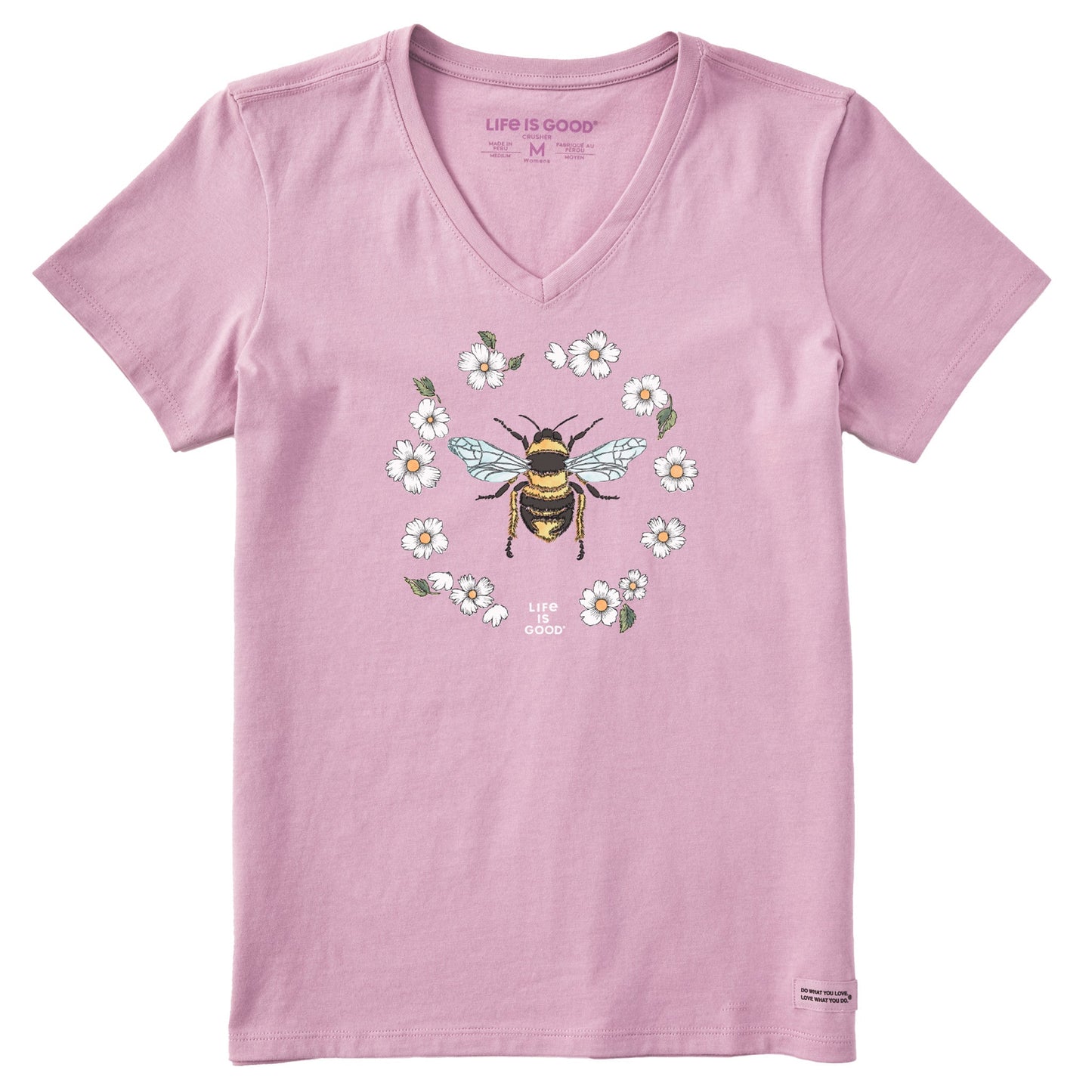 Women's Flowerbee Short Sleeve Vee
